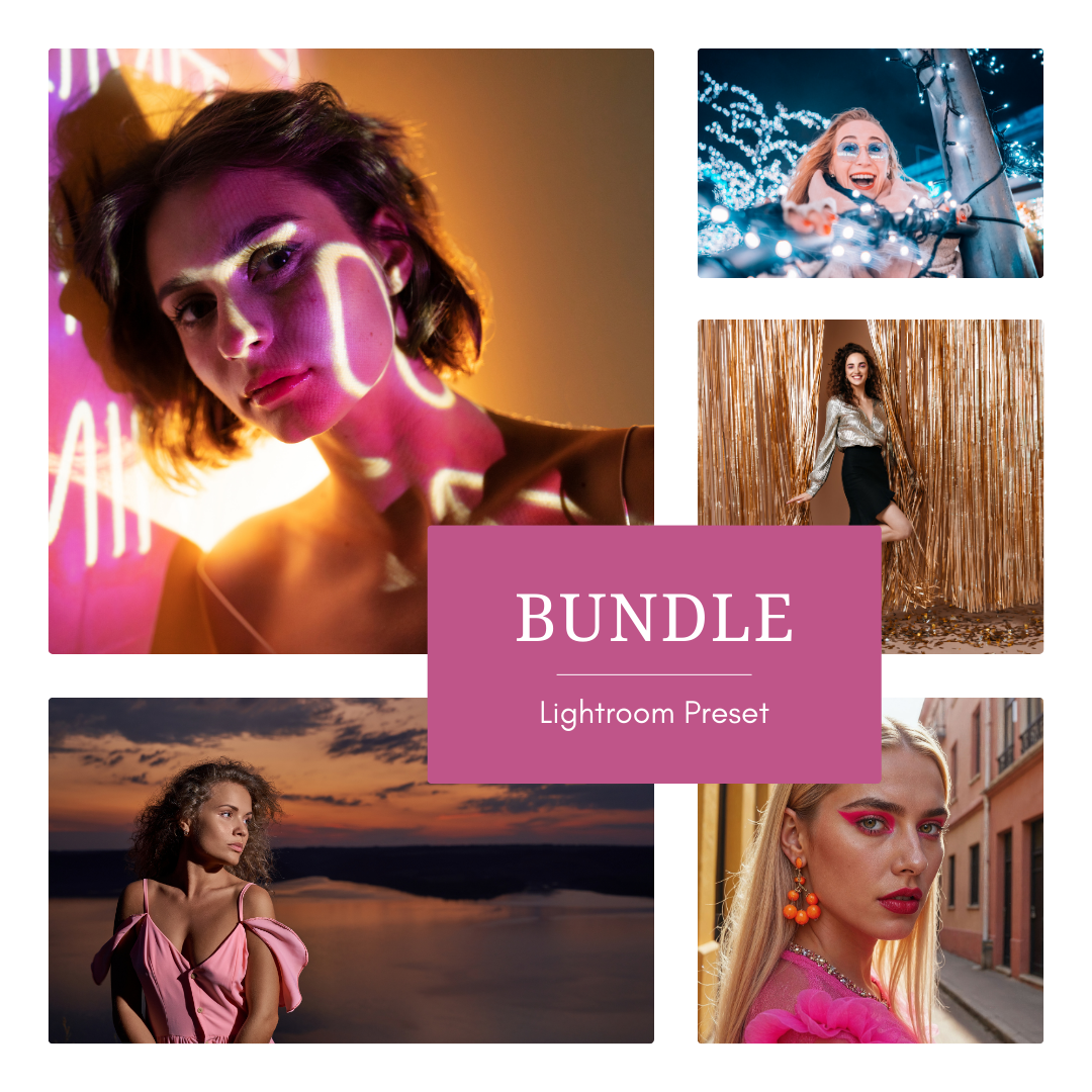 Neonarc + Frostlume + Coppershade + Everdusk + Blushlinen — Presets Bundle